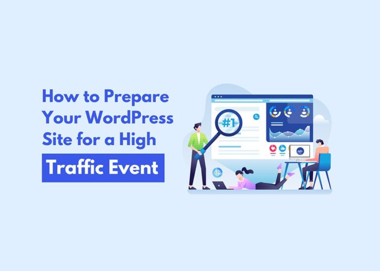 llustration about preparing a WordPress site for high traffic events